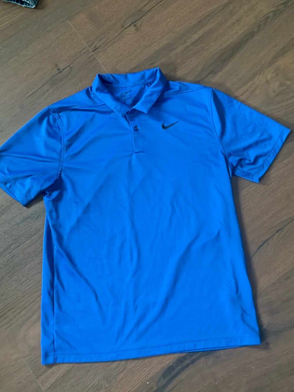 Nike Men's Dri-Fit Royal Blue Short-Sleeve Athletic Golf Polo Size M